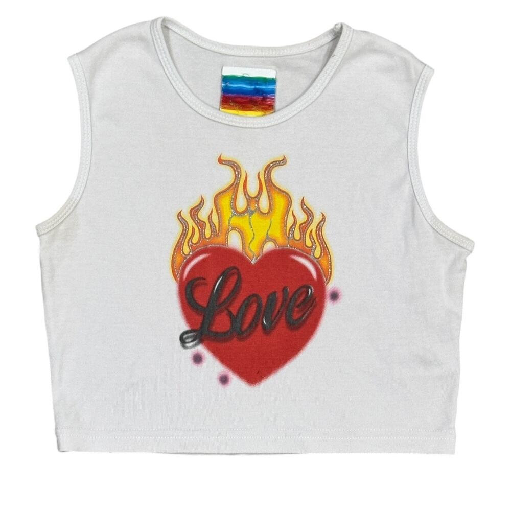 UNIF Love Graphic Crop Tank